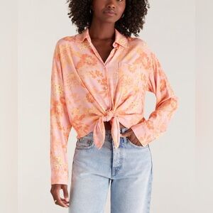 Z Supply Ruby Top in Coral | Size Large